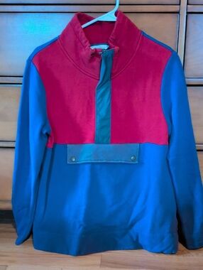 LL Bean Colorblock Pullover Sweatshirt